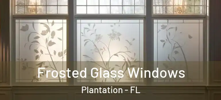  Frosted Glass Windows Plantation - FL