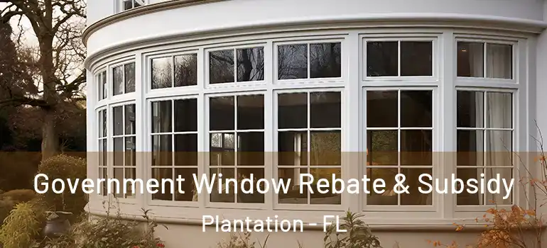 Government Window Rebate & Subsidy Plantation - FL