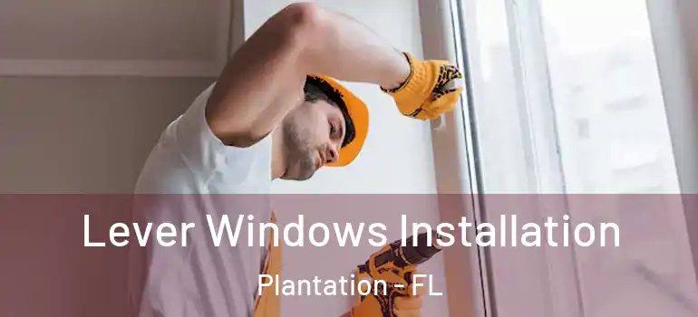  Lever Windows Installation Plantation - FL