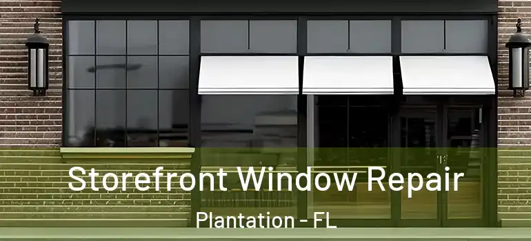  Storefront Window Repair Plantation - FL