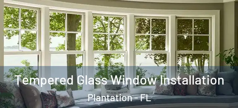  Tempered Glass Window Installation Plantation - FL
