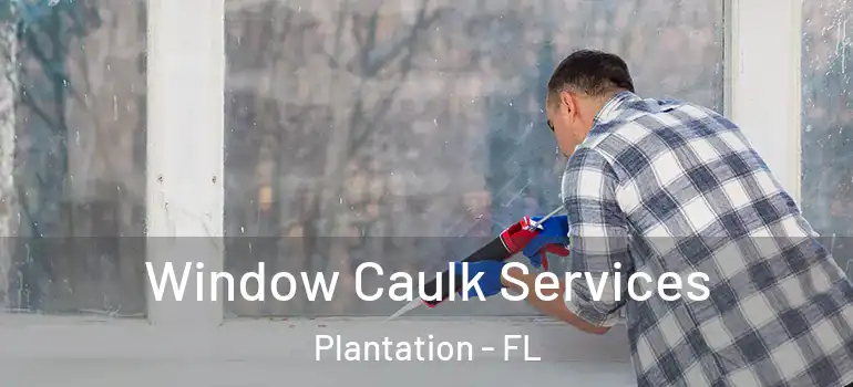  Window Caulk Services Plantation - FL
